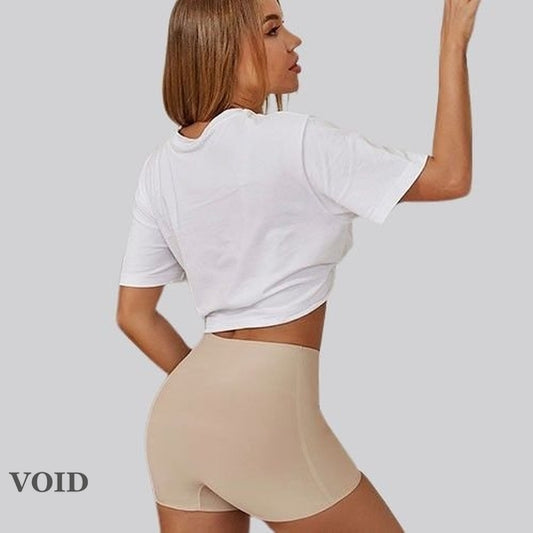 Women's gym shorts over silk skirt - Void Word