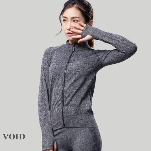 Long Sleeve Sports Fitness Yoga Jacket - Void Word