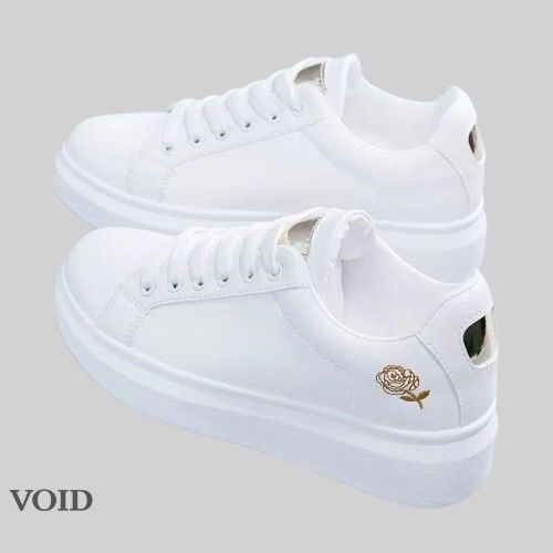Breathable and Embroidered Women's Casual Shoes - Void Word