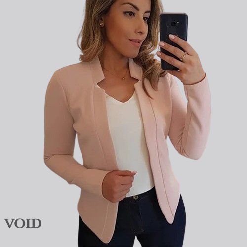 Women's Long-Sleeved Blazer - Void Word