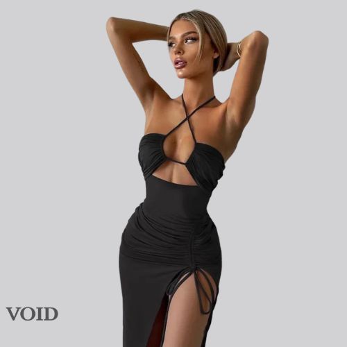 Elegant and Sexy Backless Women's Dress - Void Word