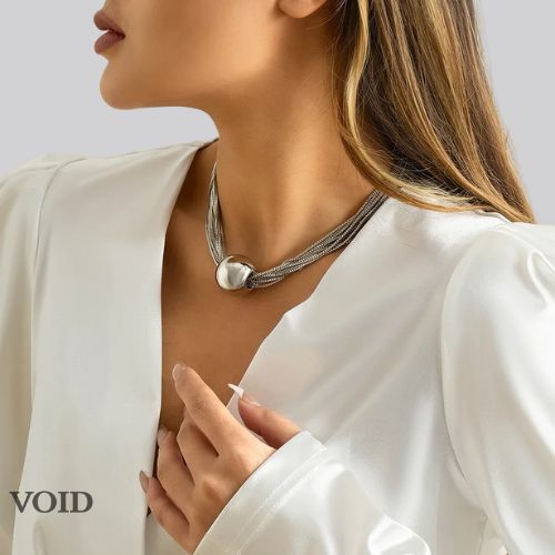 Round Pearl Necklace - Void Word