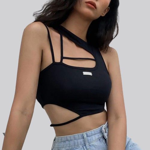 Out Black Sexy Blouse - Void Word